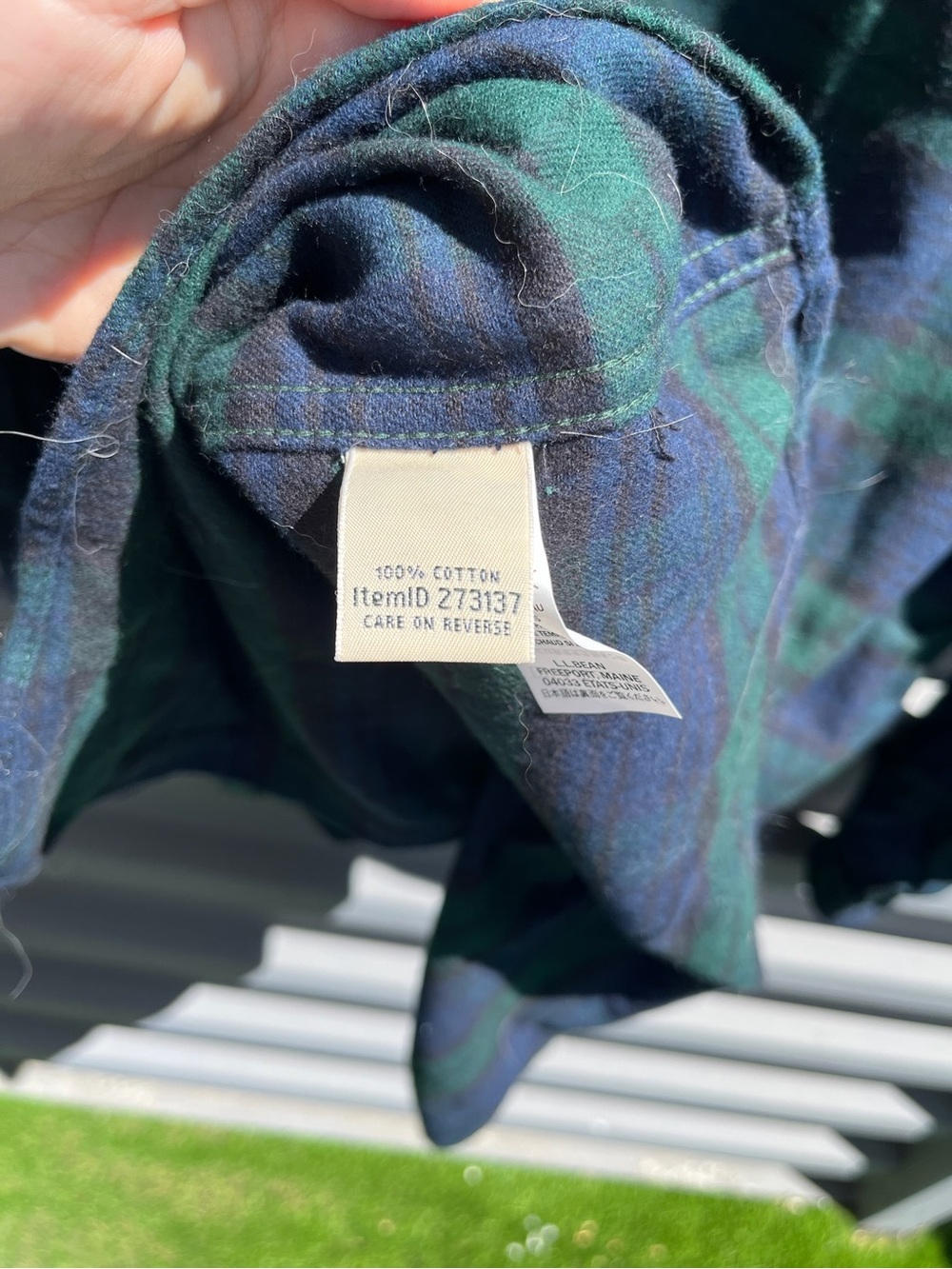 Women's Green & Navy Plaid Button-Up Shirt - Picture 4 of 4
